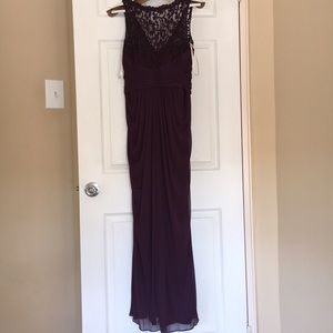 David’s bridal plum formal dress